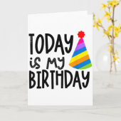 Carte Ceci dit que aujourd'hui est mon anniversaire - Co (Fleur jaune)
