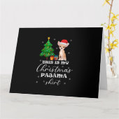 Carte Ceci est mon costume de chihuahua de pyjama de Noë (Fleur jaune)