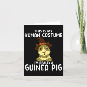 Carte Ceci est mon costume d'humain Je suis vraiment un 
