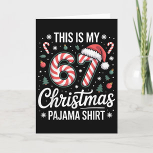 Carte Ceci est mon pyjama de Noël 67 67 Mème Garçons Gen