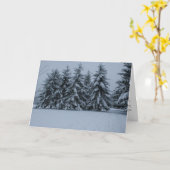 Carte Cèdres de Milou d'hiver (Fleur jaune)