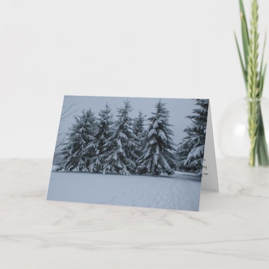 Carte Cèdres de Milou d'hiver (Devant)