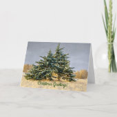 Carte Cèdres du Texas des neiges Vacances de Noël hivern (Devant)