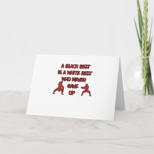 Carte Ceinture blanche Ceinture noire (Devant)