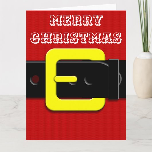 Carte Ceinture du Père Noël (Devant)