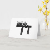 Carte Ceinture noire (Fleur jaune)