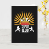 Carte Ceinture noire (Fleur jaune)