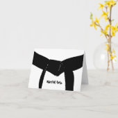 Carte Ceinture noire des arts martiaux (Fleur jaune)