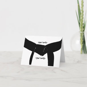 Carte Ceinture noire des arts martiaux