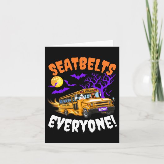 Carte Ceintures de sécurité Tout le monde Magic School B (Devant)