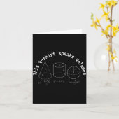 Carte Cela en dit long Blague drôle de maths Science Gee (Fleur jaune)