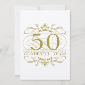 Carte Célébrant le 50e anniversaire (Devant)