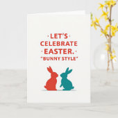 Carte Celebrate Easter Bunny Style Card (Fleur jaune)