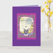 Carte Celebrate the Full Moon with Us (Fleur jaune)