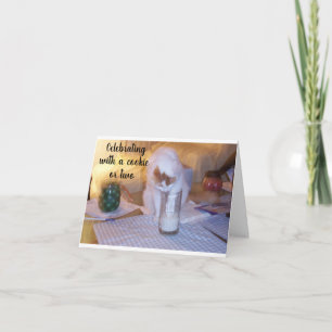 CARTE **CÉLÉBRATION AVEC UN COOKIE*** POUR VOTRE **ANNIV