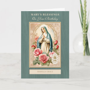 Carte Célébration catholique de l'anniversaire de la Vie