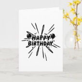 Carte Célébration d'anniversaire (Fleur jaune)