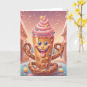 Carte Célébration d'anniversaire Backen (Fleur jaune)