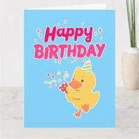 Célébration d'ANNIVERSAIRE Mignonne Kawaii Poussin