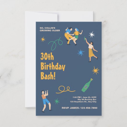 Carte Célébration d'anniversaire personnalisée (Devant)