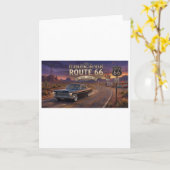 Carte Célébration de 100 Ans : Route 66 (Fleur jaune)