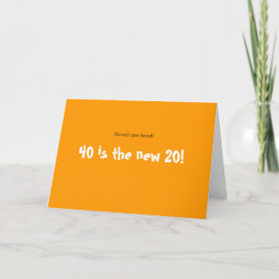 Carte Célébration de 40 ans
