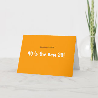 Carte Célébration de 40 ans