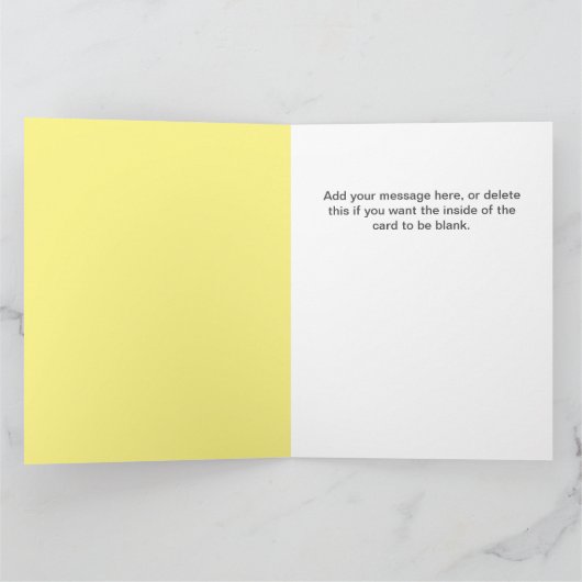 Carte Célébration de 50 ans (Intérieur)