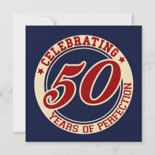 Carte Célébration de 50 ans de perfection