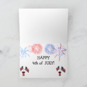 Carte Célébration de Ducky pour le 4 juillet (Intérieur)