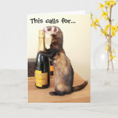 Carte Célébration de la caution (Fleur jaune)