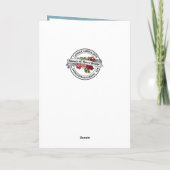 Carte Célébration de la fête de la Vierge Marie Lourdes (Dos)