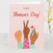 Carte Célébration de la Journée internationale de la fem (Fleur jaune)