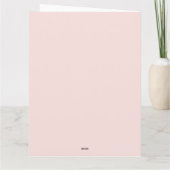 Carte Célébration de la Journée internationale de la fem (Dos)