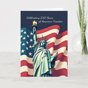Carte Célébration de la liberté pour le 250e anniversair