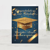 Carte Célébration de la Marine et de la Gold Graduation (Devant)