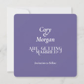 Carte Célébration de la passion violette|Solid |Enregist (Dos)