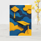 Carte Célébration de la remise des diplômes (Fleur jaune)