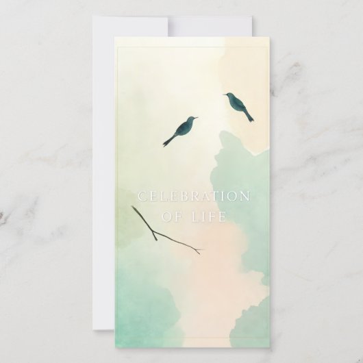 Carte Célébration de la vie Fête de funérailles artisana (Devant)