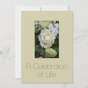 Carte Célébration de la vie Service commémoratif Invitat