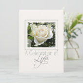 Carte Célébration de la vie Service commémoratif Invitat (Debout devant)