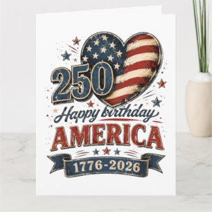 Carte Célébration de l'Amérique 250