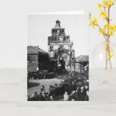 Carte Célébration de l'anniversaire de 500 ans (Fleur jaune)