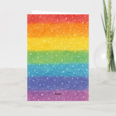 Carte Célébration de l'anniversaire de la fierté LGBTQ+  (Dos)