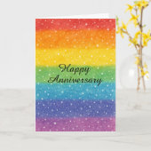 Carte Célébration de l'anniversaire de la fierté LGBTQ+  (Fleur jaune)