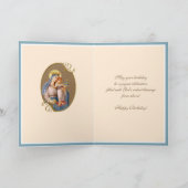 Carte Célébration de l'anniversaire Vierge Marie Jésus R (Intérieur)