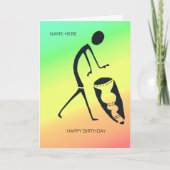 Carte Célébration de l'art africain des couleurs Anniver (Devant)