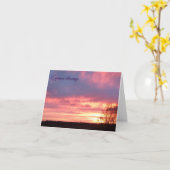 Carte Célébration de l'équinoxe d'automne (Fleur jaune)