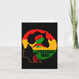 Carte Célébration de l'histoire noire Juneteenth liberté