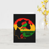 Carte Célébration de l'histoire noire Juneteenth liberté (Fleur jaune)